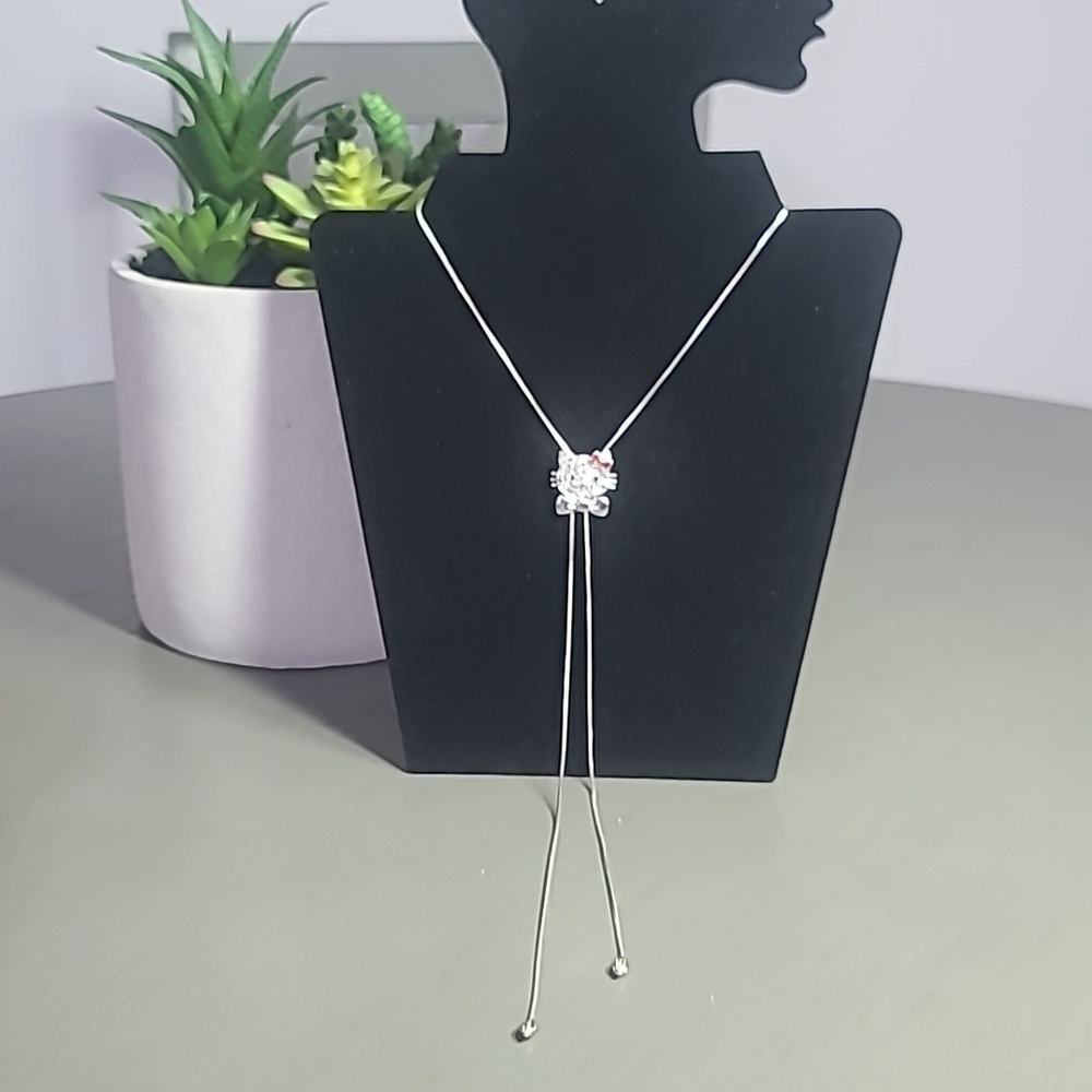 Hello Kitty Rhinestone Lariet Necklace - Picture 2 of 6